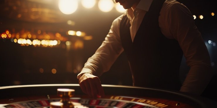 Blackjack table on slod demo with dealer, cards, and betting interface
